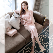 Spring new small fragrance suit comfortable Tencel knitted vest skirt Cardigan fashion suit skirt three-piece set for women
