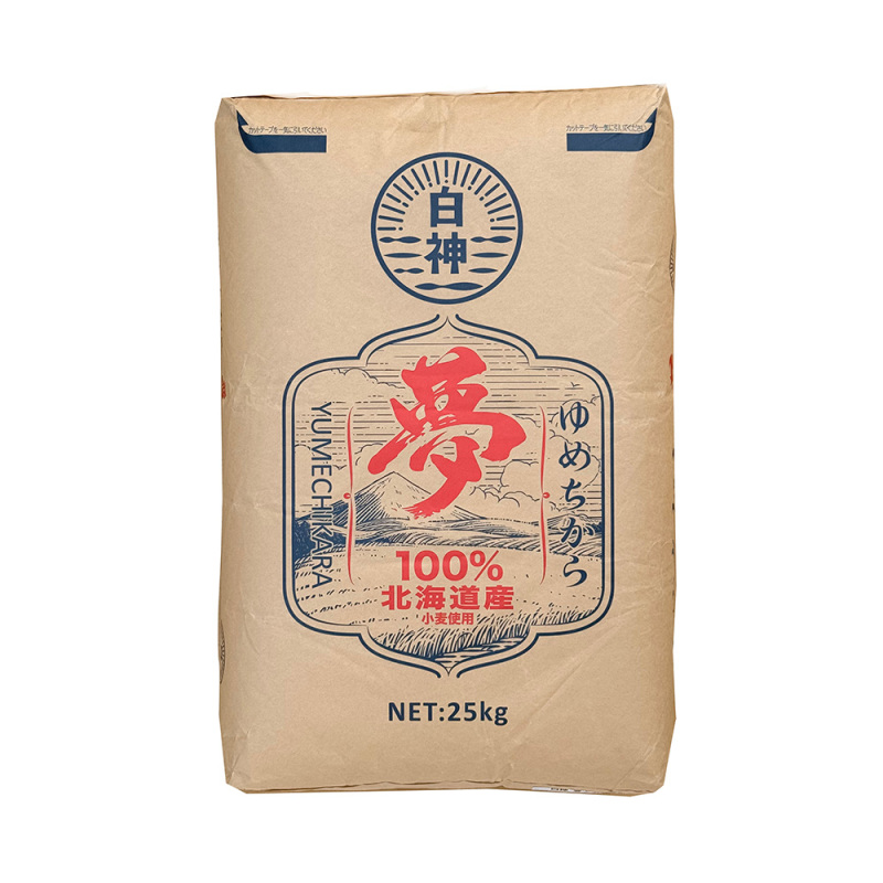 Japanese Imported Hokkaido Wheat White God Dream Power High-Gluten Flour Bread Toast European Bread Meal Bread 25kg Japanese Imported Hokkaido Wheat White God Dream Power High-Gluten Flour Bread Toast European Bread Meal Bread 25kg