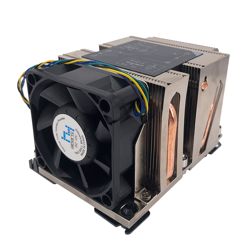 3647 server CPU radiator double ball bearing fan four - pin temperature control tube side blowing ultra - micro X11 motherboard