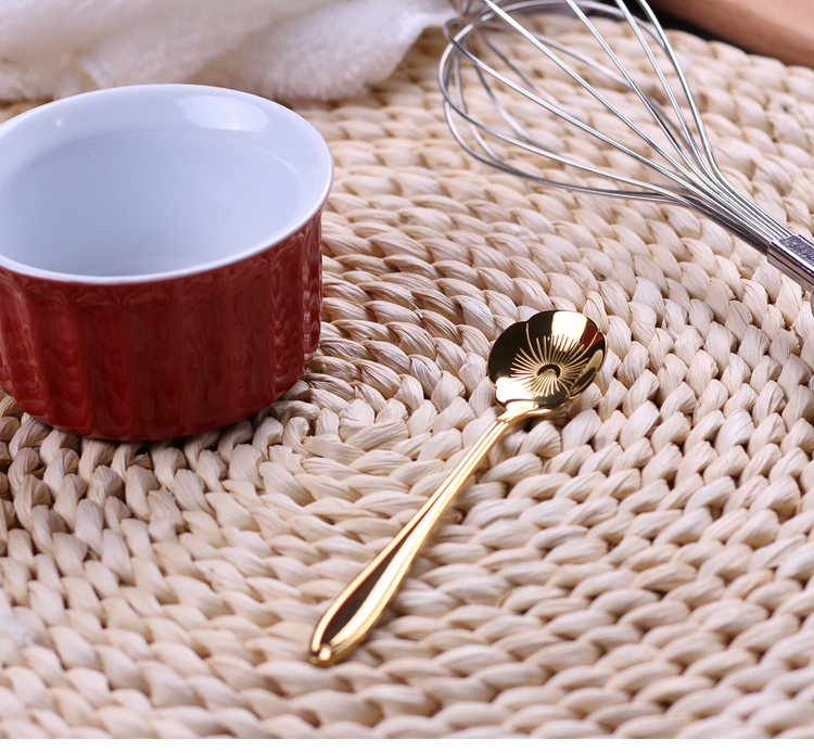 Hàn Quốc muỗng cà phê thìa nhỏ thìa thìa khuấy thìa bánh bằng thép không gỉ dao kéo đơn giản sáng tạo nhà - Cà phê bình pha cafe cold brew