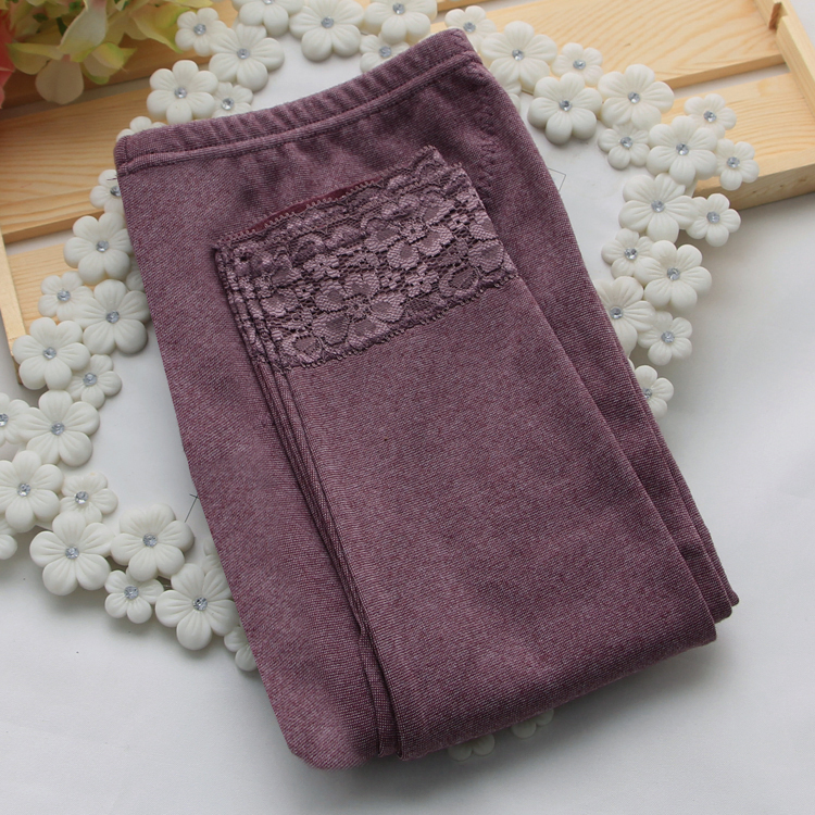 Bà sốt mỏng bông quần mùa thu womens đơn thân quần dòng mặc quần cotton quần len bảo vệ đầu gối eo.