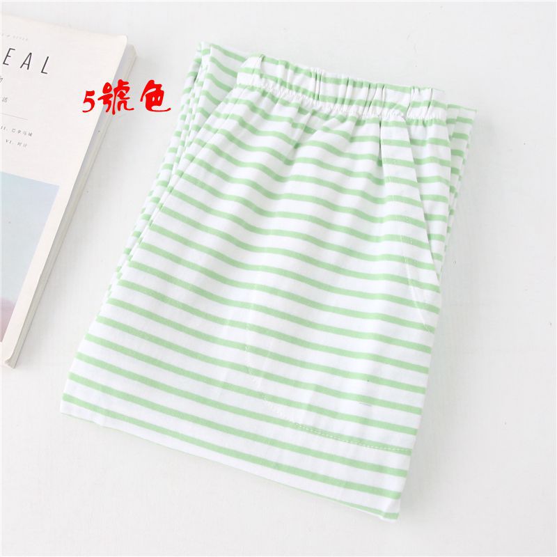 Quần pyjama cotton nữ mùa xuân và mùa thu quần sọc mỏng nhà quần buổi sáng tập yoga quần cotton không thể mua được bóng quần âu nữ