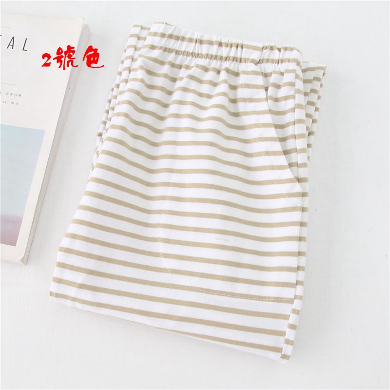 Quần pyjama cotton nữ mùa xuân và mùa thu quần sọc mỏng nhà quần buổi sáng tập yoga quần cotton không thể mua được bóng quần âu nữ