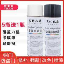 Security door Self-spray painting door and window Renovated Mend Color Self-Hand Spray Painting Simulation Bronze Door Wire Drawing Black Grey Security Door Lacquer