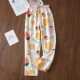 Quần pyjama cotton nguyên chất, quần tây nữ, phần mỏng mùa xuân, mùa thu và mùa hè, phần mỏng bằng cotton, quần ở nhà đơn giản và tươi mới của Nhật Bản - Quần tây