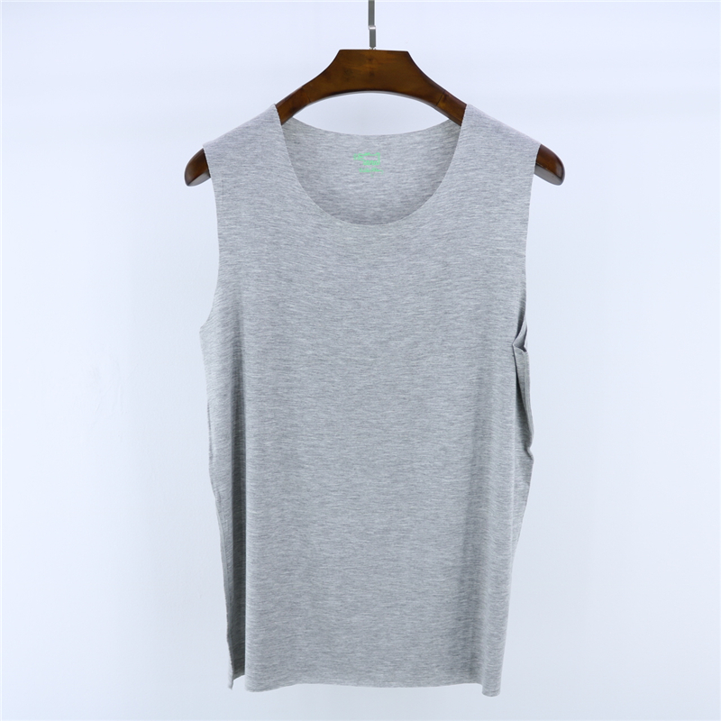 Mùa hè nam phương thức cộng với kích thước chất béo rộng vai liền mạch vest Mudale không tay T-Shirt lỏng đáy áo