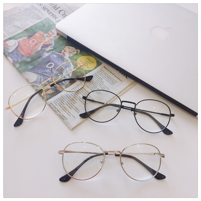Phiên bản tiếng Hàn của thủy triều nam kim loại Phnom Penh retro theo phong cách fan hâm mộ kính cận thị khung nữ Harajuku Sven với kính kính mắt cho bé