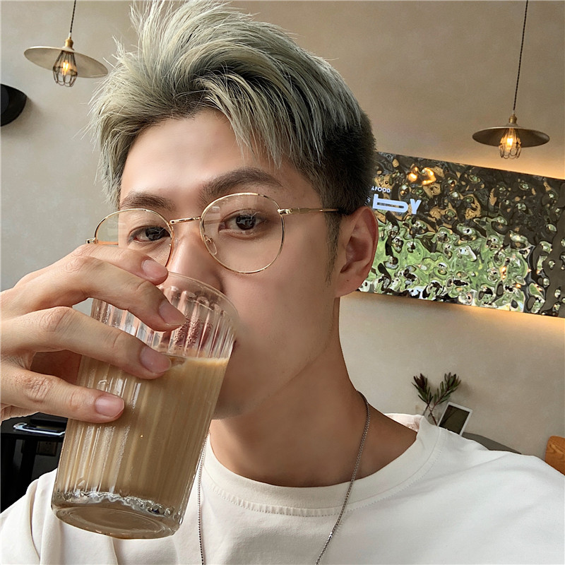 Han Prints damp men's metal Phnom Penh retro art Fan styling Myopia Eye Frame Female Original Juku Pair of glasses