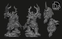 Workshop of the Night 75mm High Rank Overseer Orc Warrior 1 24 Height approximately 13cm