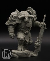 T3 Fearless Minotaur Warrior total height 11.5 cm eco-friendly resin shipped around late March.