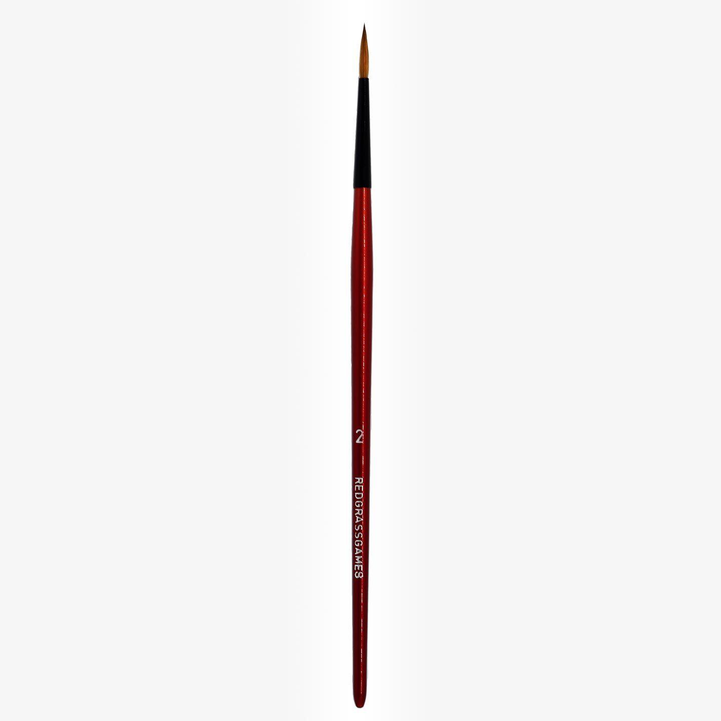 (Night Workshop)RedgrassGames Red Grass Premium Mink Brush Brush Size 2 in stock