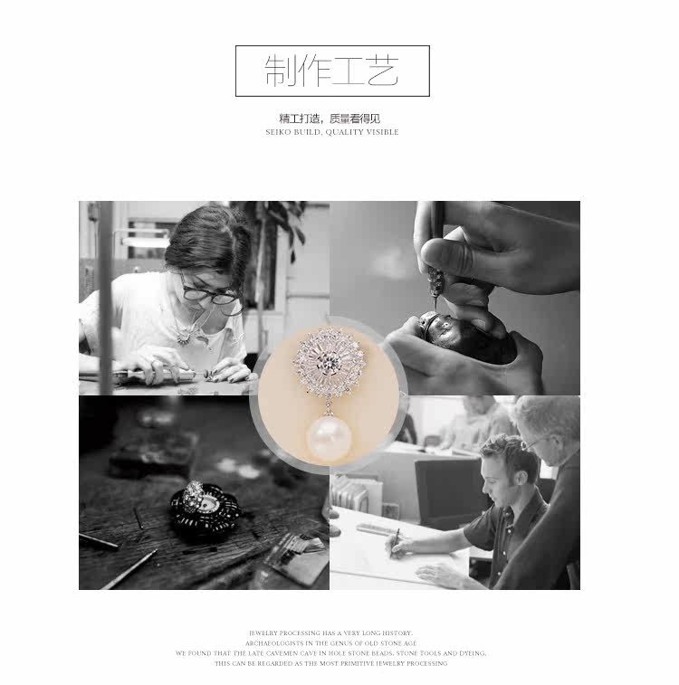 Broche femme en Zircon diamant - Ref 1170813 Image 43