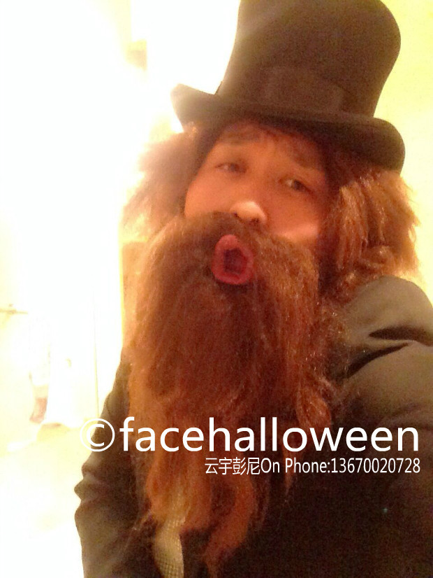 Masquerade props Europe and the United States fake beard Children's beard Zhang Fei beard Lu Zhishen beard bearded
