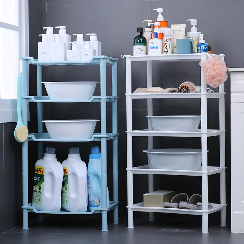 Bathroom rack bathroom washbasin storage rack toilet toilet multi-layer storage shelf large rectangular floor