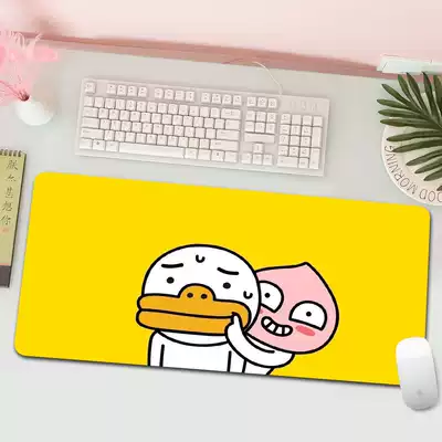 Kakao laptop desk mat Cute female office computer Ryan fart peach mouse thick mat Cartoon male student customization