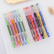 Korean stationery creative large capacity disposable Diamond Head full needle tube gel pen office exam signature water pen