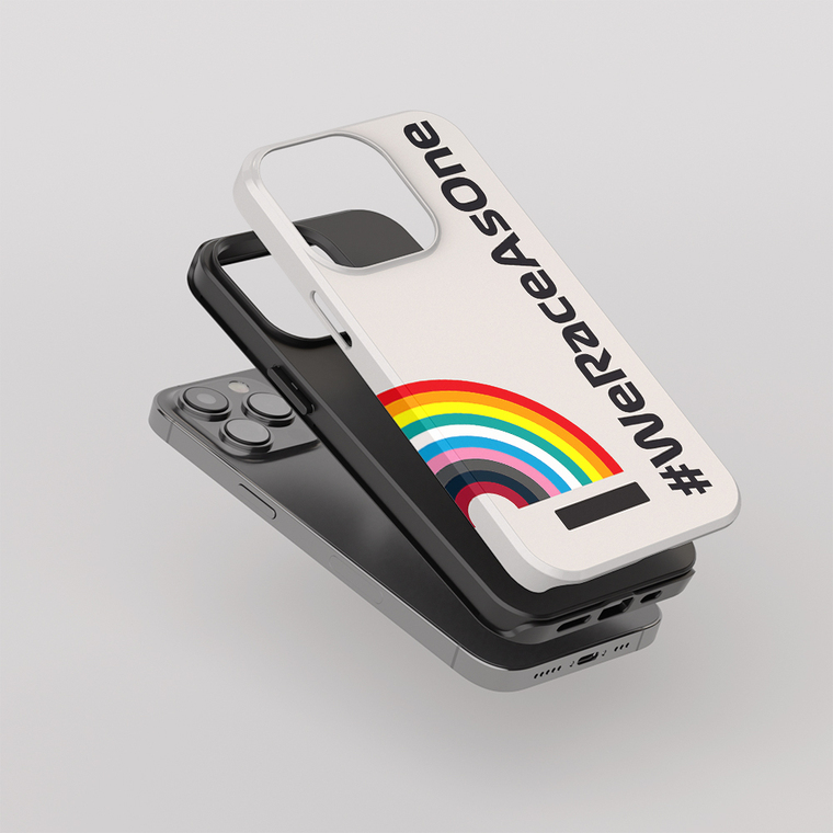 F1Motorsport New Rainbow WE RACE AS ONE 14, 13, 12 iPhone Case