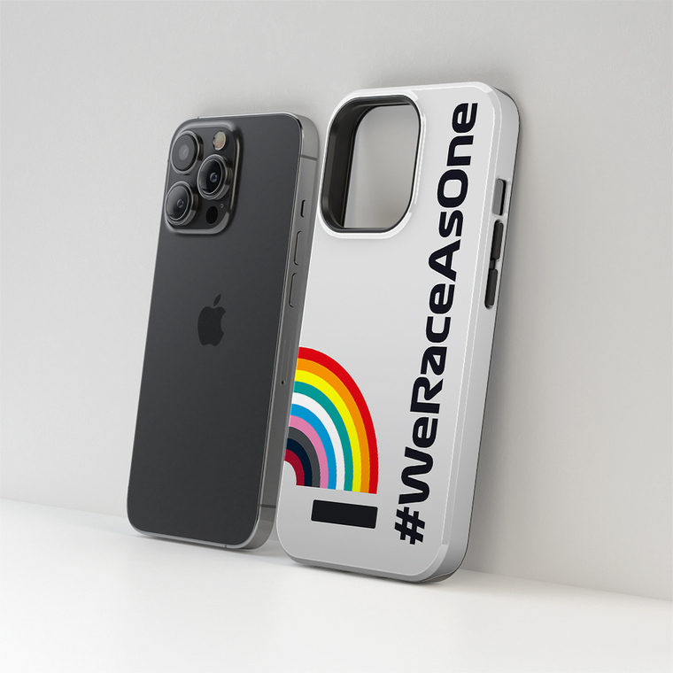 F1Motorsport New Rainbow WE RACE AS ONE 14, 13, 12 iPhone Case