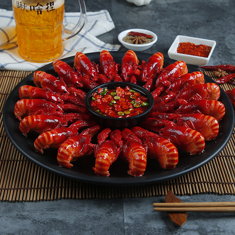 Emulation Small Lobster Model Barbecue Swing Stall Food Items Lobster Food Mold Hotel Food Fake Food Samples
