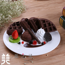 Man coffee Western food custom simulation chocolate muffin waffle food food model fake dish sample display