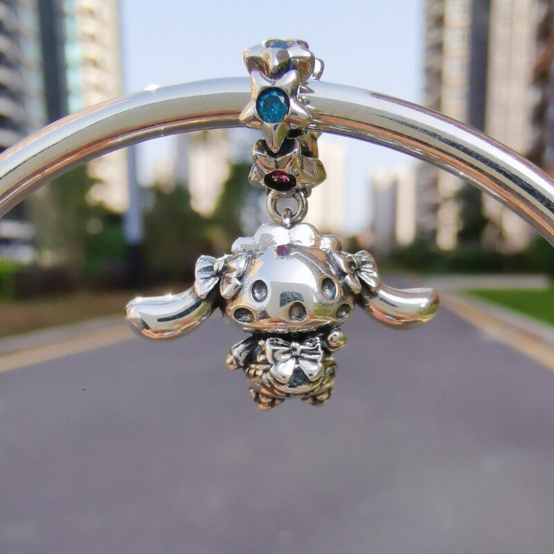 Bi Hunt s925 Silver Jade Gui Dog Pendant Hand String Pendant Jewelry