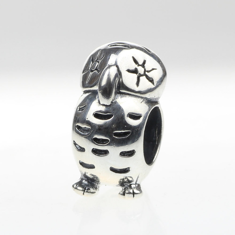 Bihunter 925 Sterling Silver Animal Owl Silver Jewelry Bracelet Beads