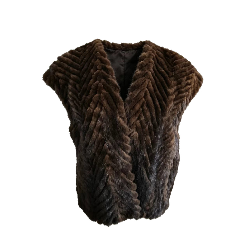 [Recommended by Huahua] Light Luxury Mink Fur Vest Jacket Sd26101
