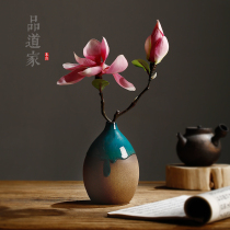 Product Taoist Japanese ceramic vase Coarse pottery dry branch flower flower arrangement Flower Road handicraft ornaments Fresh small vase