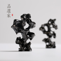 Ceramic Shanzi ornaments Pure hand carved Taihu Stone tea pet Zen pen shelf Dry landscape accessories tea play