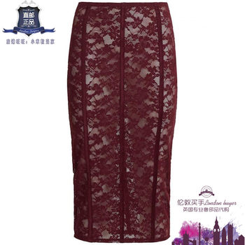 Uk purchasing agency women's new fleur du mal lace pencil skirt authentic direct mail