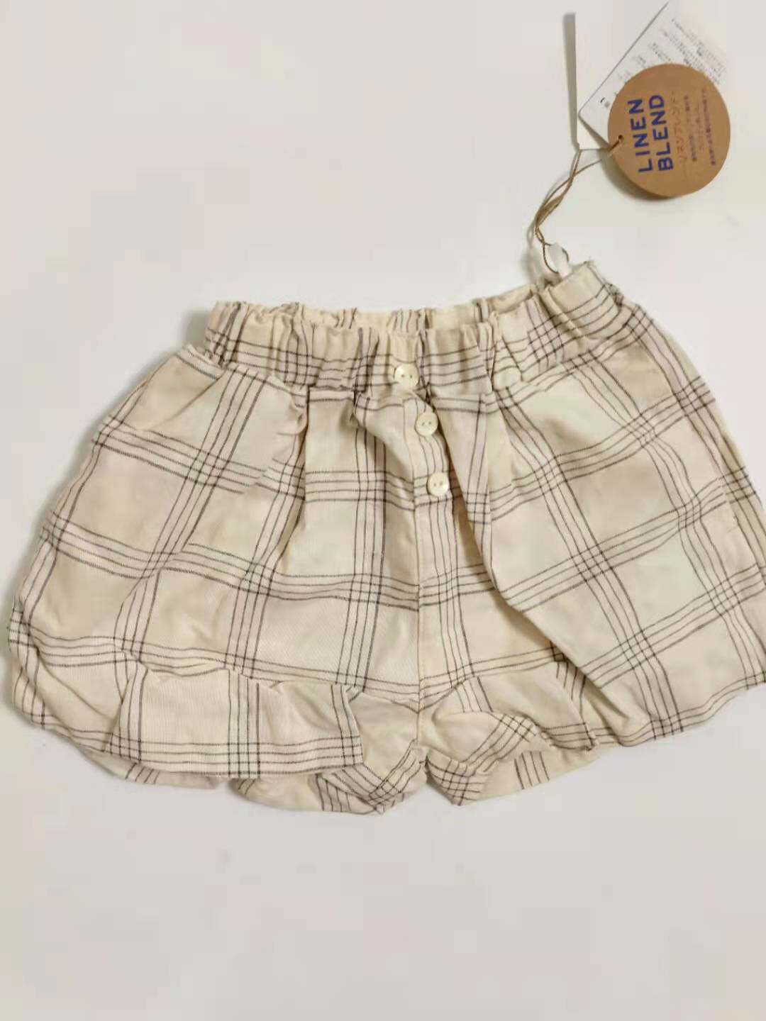 Day Single Tete Foreign Plaid Casual Pants 50% Pants Shorts