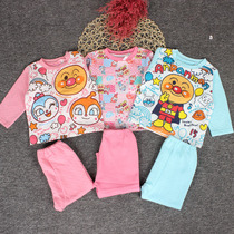 Foreign Trade Childrens autumn clothes and trousers pure cotton baby pajamas boys keep warm autumn and winter girls cotton children Daily