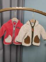 BREEZ* E Home Foreign trade Spring and autumn section Export baby jacket Double layer with cap zipped section