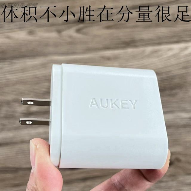 Aukey Desktop Wall Charger Dual Port 36W Qc2.0 Fast Charging Adapter Compatible with Apple iPad Phones and Tablets