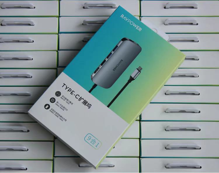 RAVPOWER expands dock Type-c turns hdmi card reader HUB to apply the iPad Huawei MacBookPro