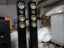 Secondhand Baking Advanced Baking Lacquered Sound Column Type Floor Speaker 8 Inch Bass 280 A pair of sound quality intact