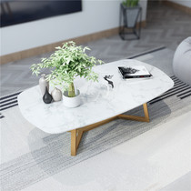 Simple modern coffee table Nordic small apartment living room rectangular marble Iron Net Red household tea table tea table