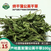2021 dried large-leaf dandelion Hay home to raise rabbit food grass guinea pig Chinchow pig feed snack