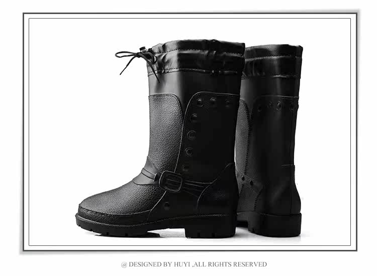 Chaussures - bottes caoutchouc homme pour hiver - semelle tendon - Ref 972619 Image 18