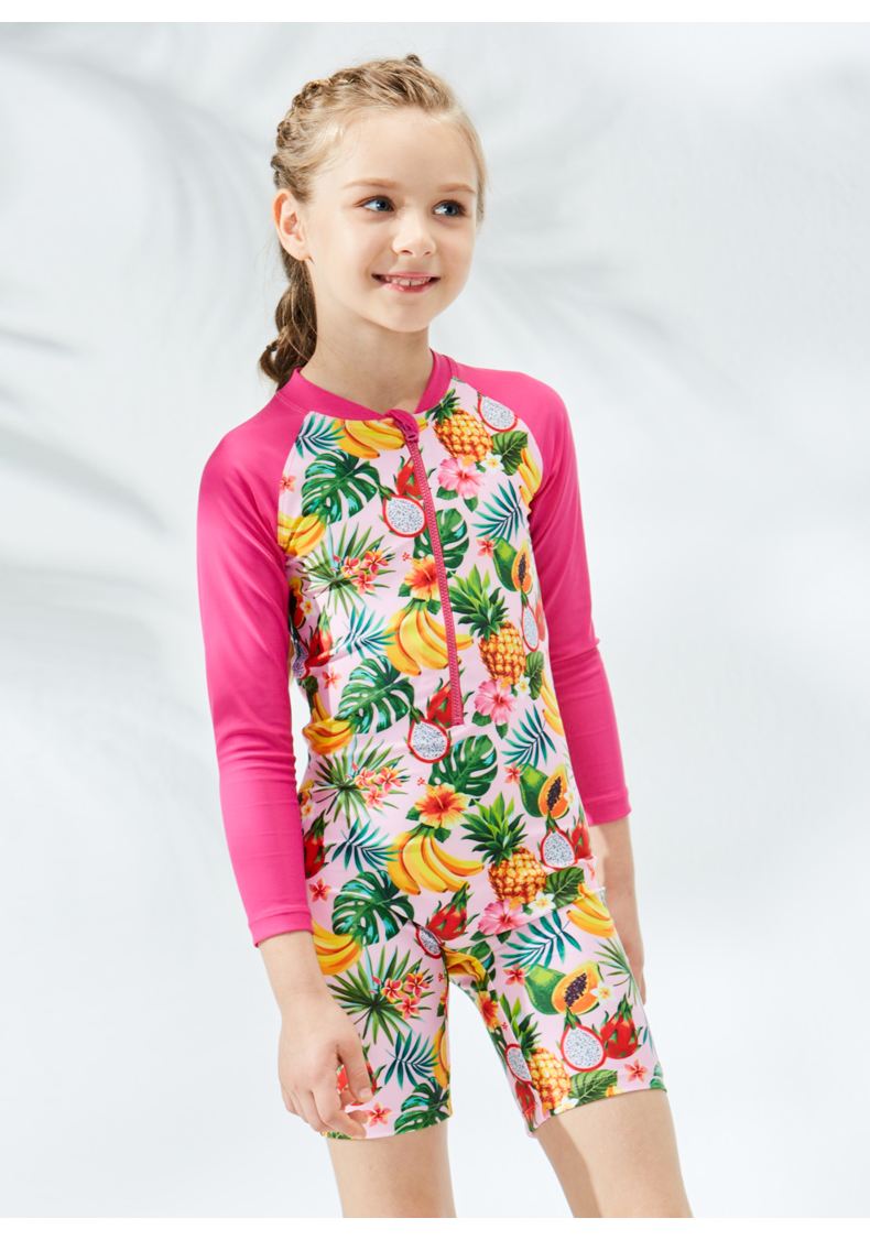 Đồ bơi trẻ em Zoke cho bé gái một mảnh áo chống nắng dài tay cho bé - Bộ đồ bơi của Kid đồ bơi tiên cá