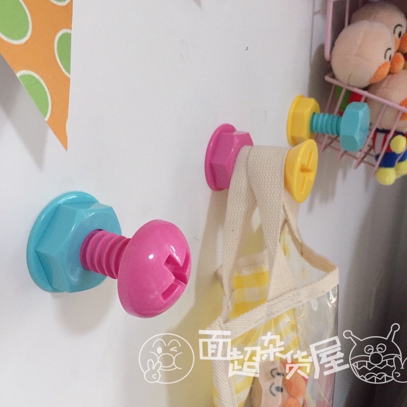 Cute and Creative Screw Adhesive Hooks for Decorating Walls and Behind Doors, Coat and Hat Hooks, Adhesive No-Drill Hooks, Load-Bearing 200g Cute and Creative Screw Adhesive Hooks for Decorating Walls and Behind Doors, Coat and Hat Hooks, Adhesive No-Drill Hooks, Load-Bearing 200g