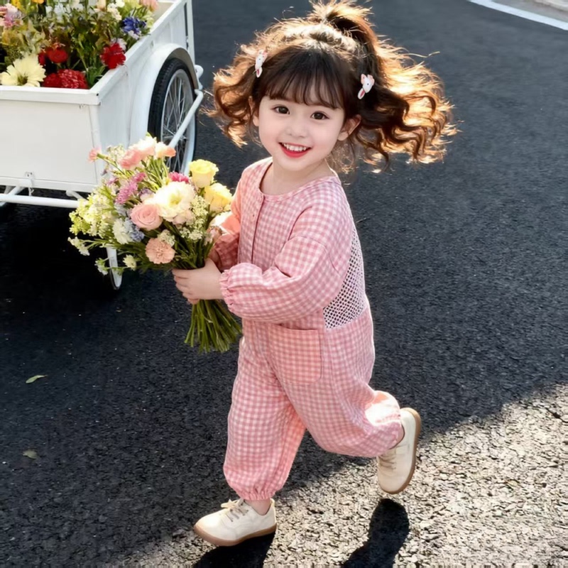 Summer Baby Romper with Zipper for Outdoor Wear, Summer Crawling Suit, Anti-Dirt, Thin, Breathable Mesh Romper