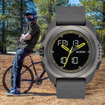Nixon mens fashion A1267-13 gray multi-function shockproof outdoor digital simple sports watch