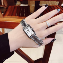  BULOVA watch BULOVA fashion temperament square quartz waterproof diamond-set womens watch