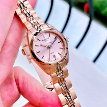 Overseas Tissot Tissot Womens Watch Fashion Rose Gold Steel Belt Sapphire Mirror Waterproof Quartz Watch