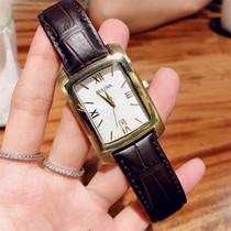 Bulova Watch Bulova Fashion Casual Belt Rectangular Dial Quartz Mens and womens Watches