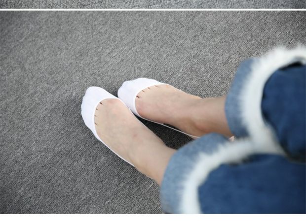5 đôi vớ mỏng vớ vớ thuyền vô hình, vớ nữ, vớ cotton, vớ vô hình, vớ, mồ hôi, vớ thoải mái - Bít tất nữ tất nữ cổ cao