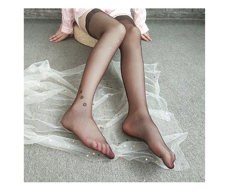 Quần lỗ lưới đánh cá vớ vớ lưới sexy pantyhose retro đáy hở ngón hollow phụ nữ bít tất vớ cao vớ