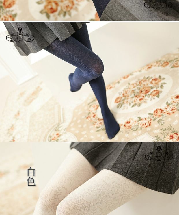 Retro vẻ đẹp nhóm hoa tươi sáng lụa quần nhung vớ xà cạp vớ quần hoang dã vớ phụ nữ vớ tất đùi