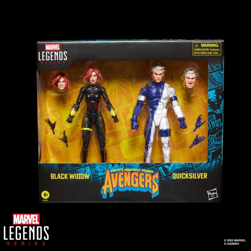 [in Stock] Hasbro Marvel Legends Avengers 6inch Set Black Widow and Quicksilver Action Figures